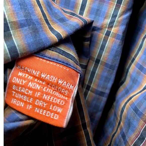 Facconable - Blue Striped Button-Up Shirt - Men's XL - Picture 10 of 11